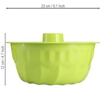 gjenstander Dekorativ Bundt-kakeform i metall, eplegrønn, Ø23 cm H12 cm