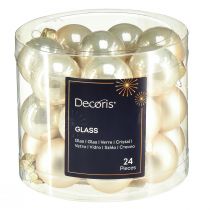 gjenstander Mini juletre kuler glass perle tre kuler Ø2,5cm 22 stk