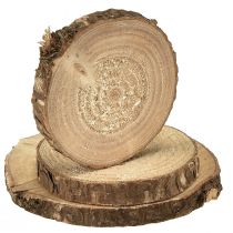 gjenstander Mini treskiver, naturlig dekorasjon, Ø3-6 cm, 600 g, DIY-håndverk