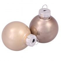 gjenstander Minijulekuler glasstrekuler kashmir Ø3cm 22 stk