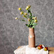 gjenstander Kunstig valmuepyntbunke, realistiske blomster til hjemmetilbehør, 61 cm, 3 stk.