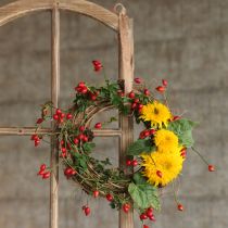 gjenstander Naturkrans, almegrener, kongler, dekorativ krans, dørkrans, bordkrans, Ø35 cm H8 cm