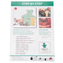 gjenstander Blomsterskumbamsfigur med stativ, 48,5 cm x 42 cm, H5 cm, 1 stk.