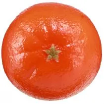 gjenstander Realistisk kunstig appelsin dekorativ frukt Citrus Reticulata Ø8cm 4-delers sett – perfekt for sommer- og julepynt