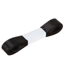 gjenstander Dekorativt gavebånd svart bånd selvedge 15mm 3m 10 stk