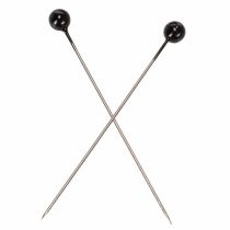 gjenstander Perlehodepinner Ø6mm 65mm Svart