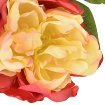 gjenstander Peoner Silkeblomster Kunstige Blomster Rosa Gul 68cm