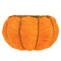 gjenstander Blomsterpotte gresskardekorasjon oransje/gulgrønn sisal Ø21cm H12cm