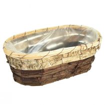 gjenstander Plantebrett, naturlig tre, 3-farget, L29,5/25/23 cm, sett med 3
