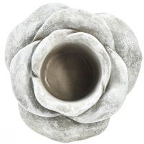 gjenstander Rose keramikk grav dekorasjon bord dekorasjon lysestake stor Ø17cm H9cm