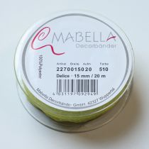 gjenstander Bånd med prikkete mønster for dekorativ gaveinnpakning, 1,5 cm bredt, 20 m langt