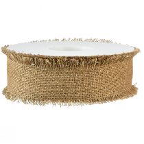 gjenstander Dekorativt bånd brune gullfrynser B40mm L15m