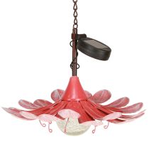 gjenstander Solar LED Blomsterhagelys LED Metall Rosa Ø30cm