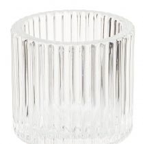 gjenstander Pinnelysestake glass telysholder Ø5cm H8cm 4 stk