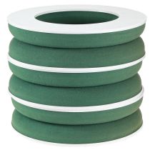 gjenstander OASIS® Blomsterskumkransring Grønn H3cm Ø25cm 6 stk