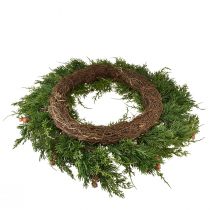 gjenstander Grankrans Thuja med knopper base ranke krans Ø50cm