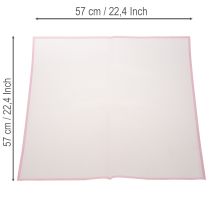 gjenstander Transmatt rosa våtbestandig blomsterfolie 57 cm, tilskåret til buketter, 20 stk.
