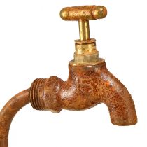 gjenstander Plantekar patina dekorativt metall med kran H25/37/43cm sett med 3 stk