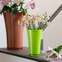 gjenstander Vase Grønn Blomstervase Dekorativ Vase Fizzy Oliven Ø16,5 cm H27 cm