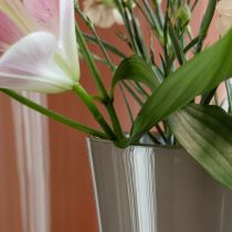 gjenstander Vase «Fizzy» Ø16cm H27cm platinagrå 1 stk