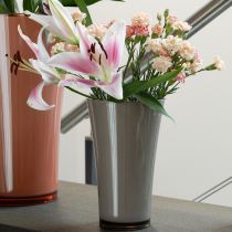 gjenstander Vase «Fizzy» Ø16cm H27cm platinagrå 1 stk