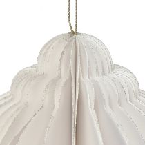 gjenstander Honeycomb ball julekulepapir hvit FSC Ø15cm H20cm