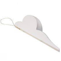 gjenstander Julekulepapir honeycomb dekorasjon løk hvit FSC Ø12cm