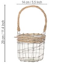 gjenstander Hengende lykt, glass, metall, pil, Ø14,5 cm, 2 stk.