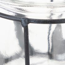 gjenstander Metalllykt med glass, antrasitt, Ø23 cm, H27 cm