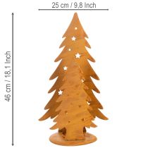 gjenstander Juletrelykt, metalldekorasjon i rustikk utførelse, jul H46 cm B25,5 cm