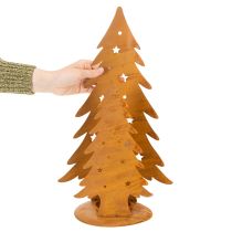 gjenstander Juletrelykt, metalldekorasjon i rustikk utførelse, jul H46 cm B25,5 cm