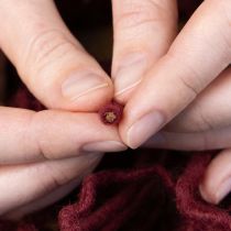 gjenstander Veketråd, ullsnor, Bordeaux, 55 m snor, blomsterdekorasjon, håndverk, DIY