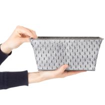 gjenstander Sinkskål med diamantmønster, 26 cm x 15,5 cm