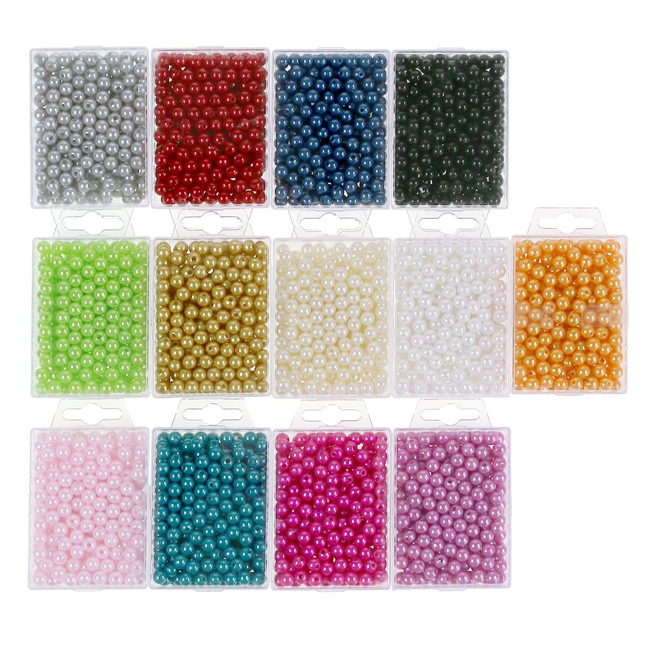 Dekorative perler Ø8mm 250stk