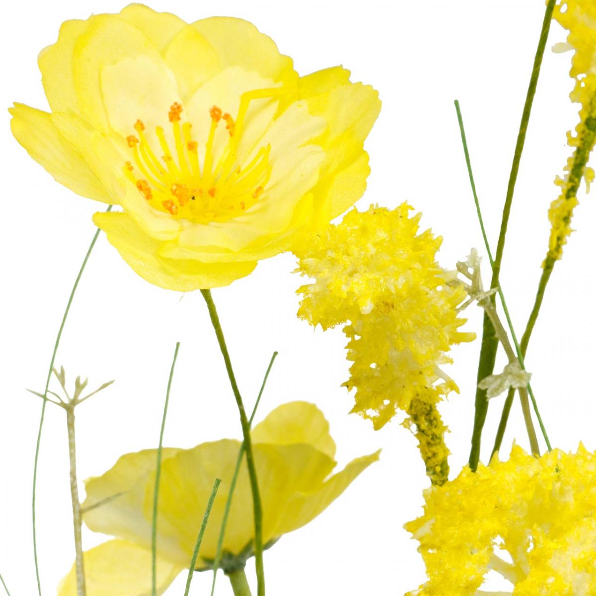 floristik24-no-bukett-med-gule-kunstige-blomster-valmuer-og-ranunkler