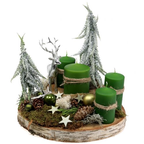 Floristik24 Deco figur hjort sølv 16,5cm