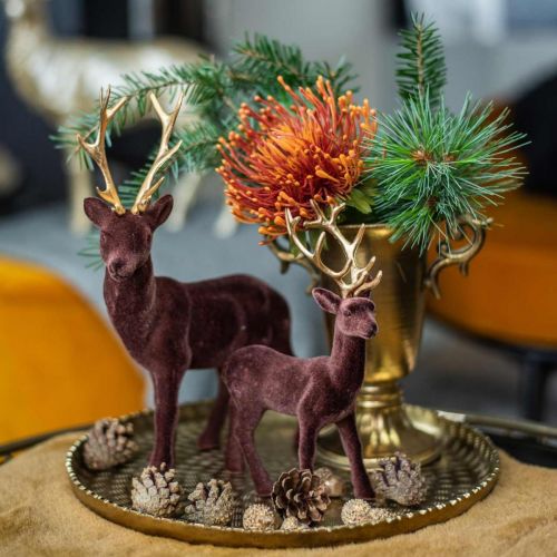 Floristik24 Orientoptisk brett, gyllen dekorativ tallerken, metallpynt Ø18,5cm