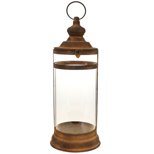 Floristik24 Deco Lantern Lantern Rust Look Metall Deco Ø15cm H46cm