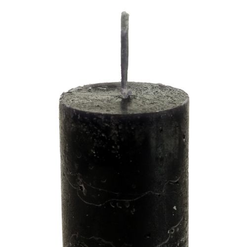 gjenstander Pinnelys farget sorte lys 34×240mm 4stk