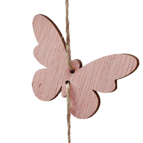 gjenstander Vindklokke dekorasjon sommerfugler vindusdekor tre Ø15cm 55cm