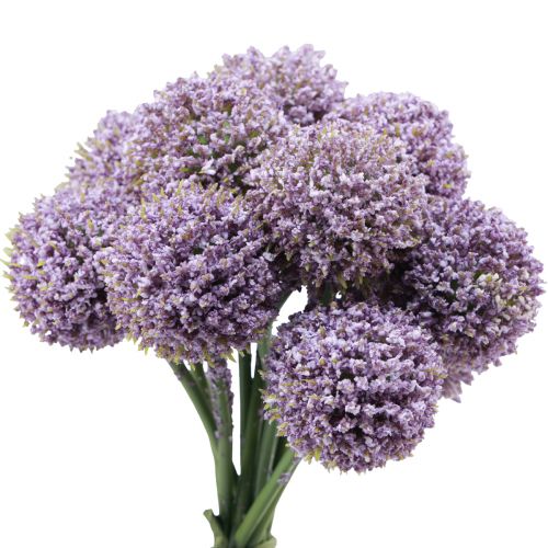 Floristik24 Kunstige Blomster Kuleblomst Allium Kunstlilla 25cm 12 stk