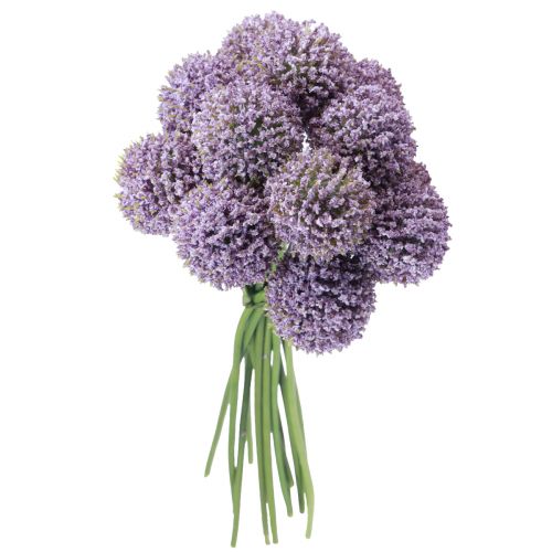 Floristik24 Kunstige Blomster Kuleblomst Allium Kunstlilla 25cm 12 stk