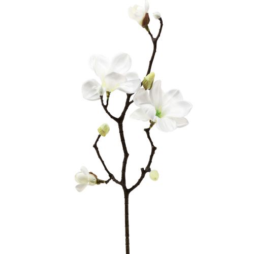 gjenstander Kunstig blomst magnolia gren magnolia kunstig hvit 58cm