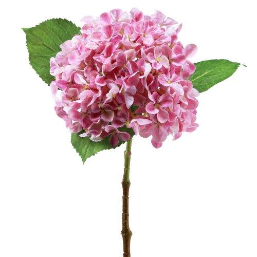 gjenstander Hortensia kunstrosa kunstblomst rosa Ø15,5cm 45cm