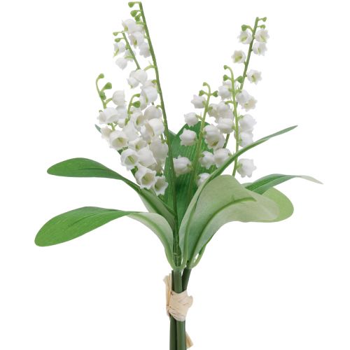 gjenstander Dekorative liljekonvall kunstige blomster hvit vår 31cm 3stk