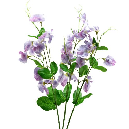 Floristik24 Kunstige Blomster Lilla Vikker Vicia Hageblomster 61cm 3stk