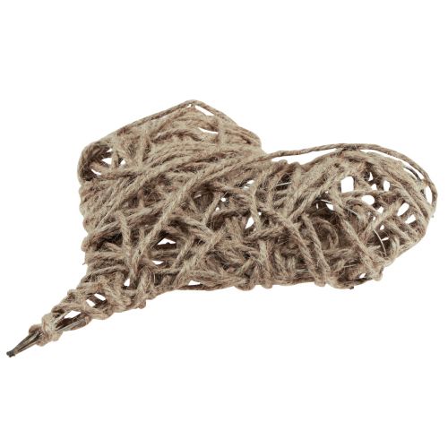 Floristik24 Dekorativ hjertemetall naturlig dekket vårdekor 20×22cm