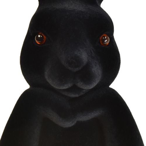 gjenstander Thinking Rabbit Bust Black Flocked – 2. kvalitet – påske 16,5×13×27cm