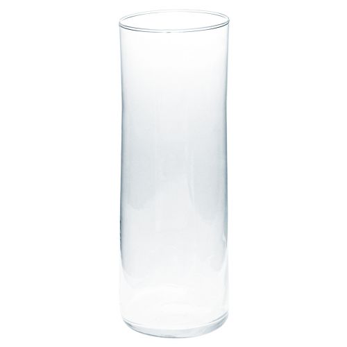 Høy glassvase konisk blomstervase glass 30cm Ø10,5cm