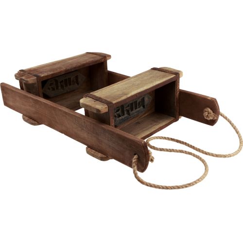 Floristik24 Mursteinsform plantekasse i tre, hengende kurv i trekasse H60cm